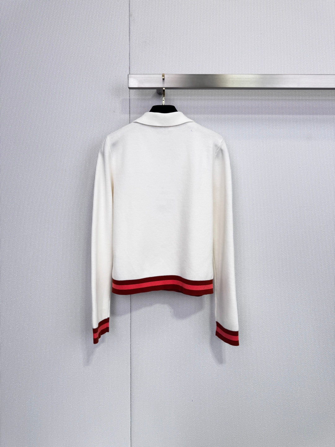 CHANEL 25S LONG-SLEEVE KNIT POLO SHIRT 590