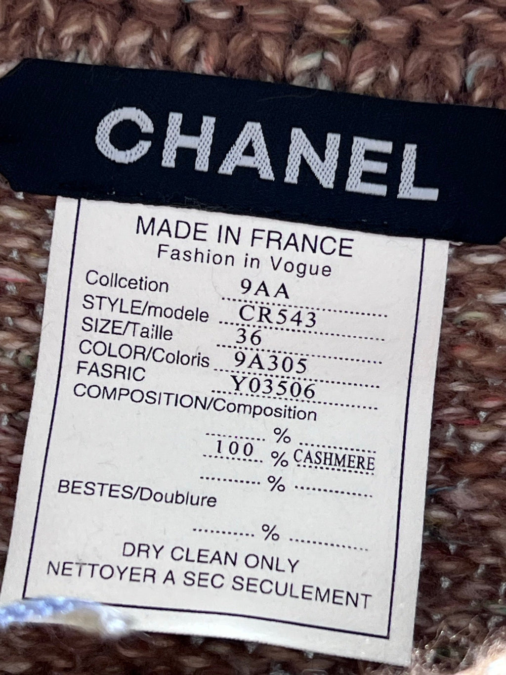 CHANEL 25S CARDIGAN 296
